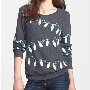 NWOT Wildfox Christmas Lights jumper